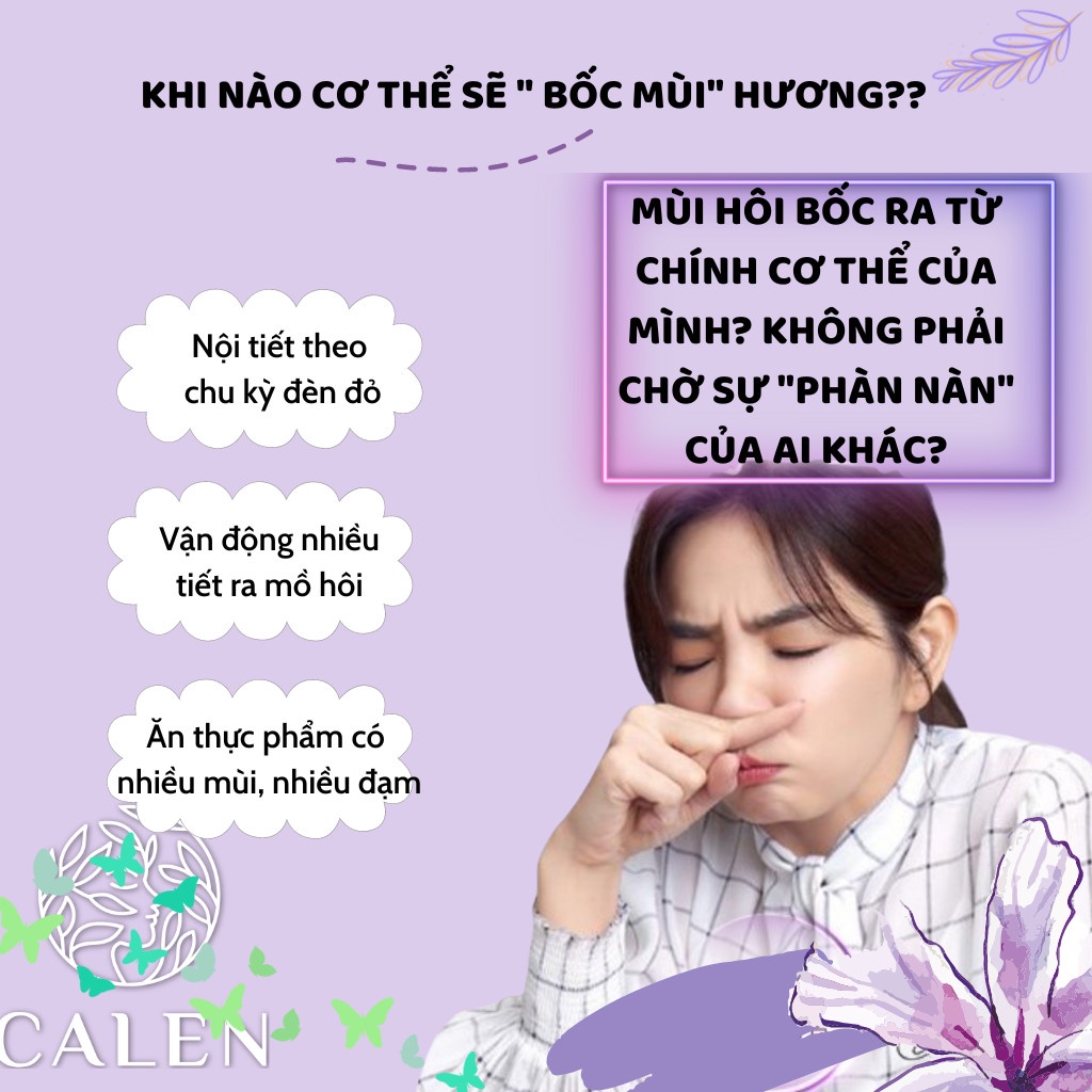 Trà detox mùi hôi cơ thể Calen Nature Farm, thải độc tố, đốt tuyến nhầy hôi nách, giảm tiết mồ hôi chân tay bịch 30 gói