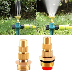 MOON 1 2 Vòi Xoắn Thiết Thực Chịu Lực Có Thể Điều Chỉnh Vòi Phun Bằng Đồng Thau Đầu Phun Quét Để Tưới Cây Vườn Đường Lái Xe Cle