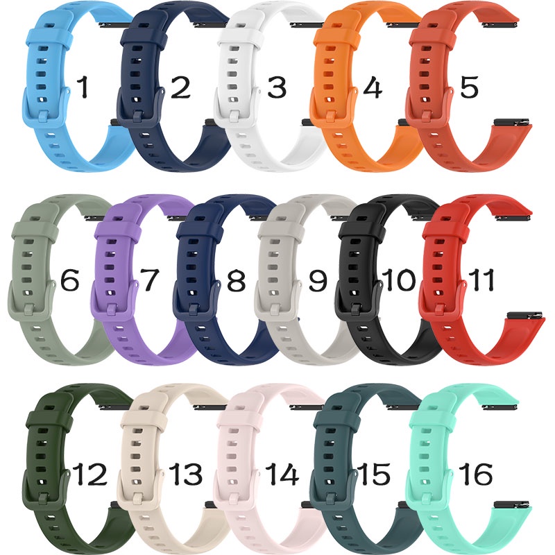 Dây đeo silicon cho Huawei Band 7, vòng đeo tay thông minh nữ, dây thay thế band7