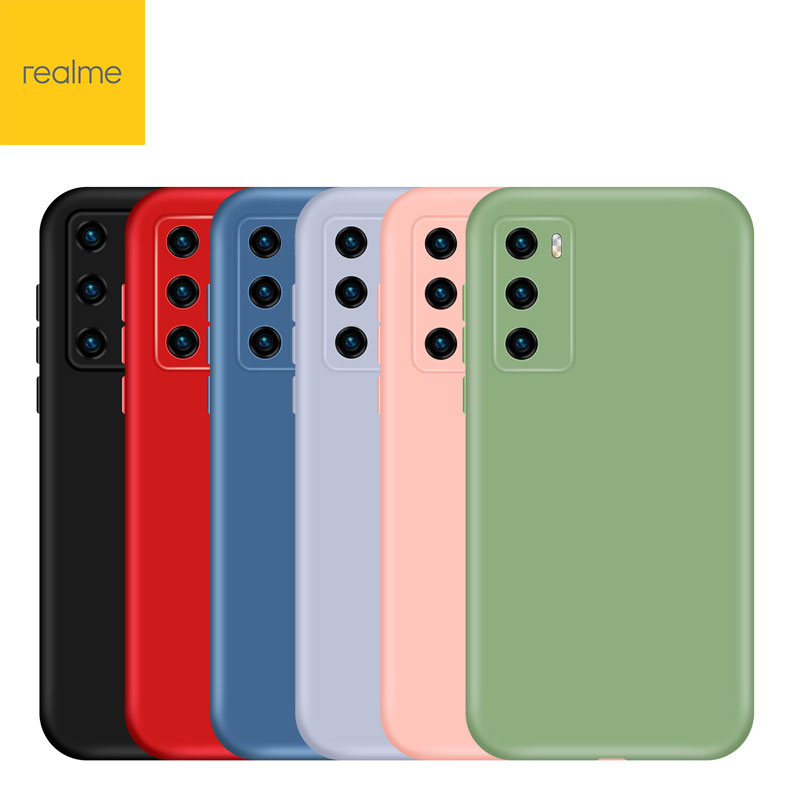 Ốp điện thoại silicon mặt trong phối vải nỉ cho OPPO Realme 9i 9 7 6 5 Pro 6i 5 5i 7i 5s Q 4G 5G 2022