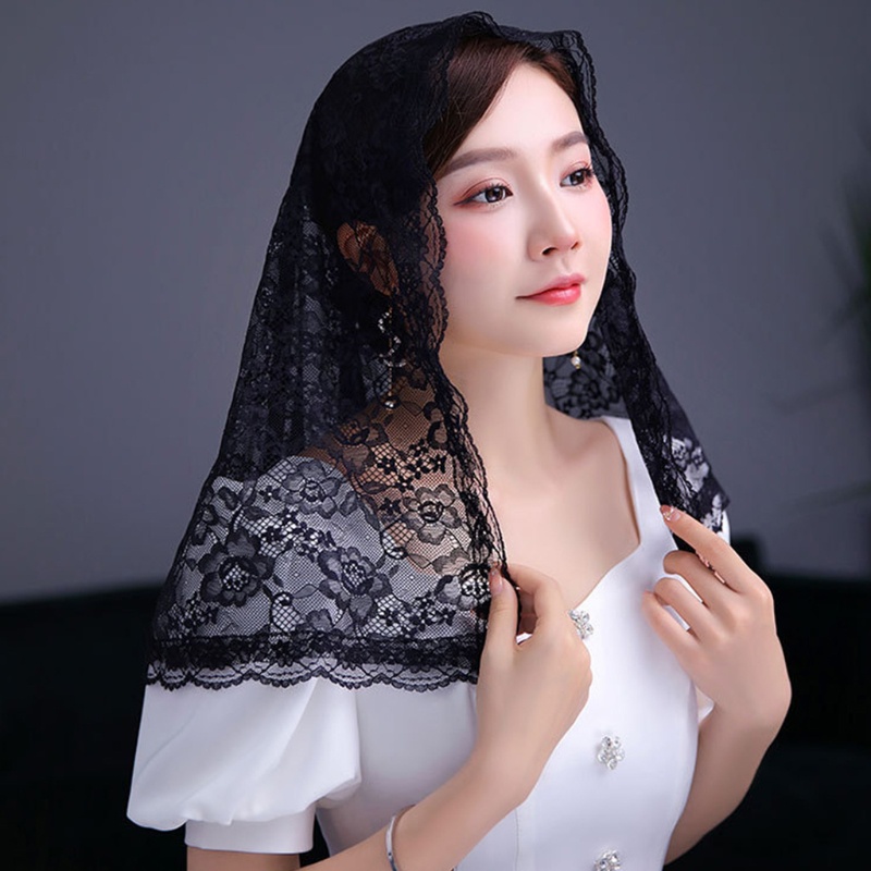 Dasbsug Ren Mantilla Nhà thờ Công giáo Khăn che đầu cho cô dâu