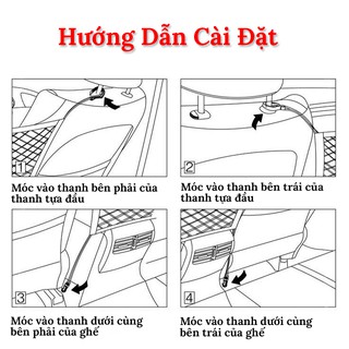 Túi Lưới Đựng Đồ Trên Xe Oto - Treo Giữa 2 Ghế Tiện Lợi
