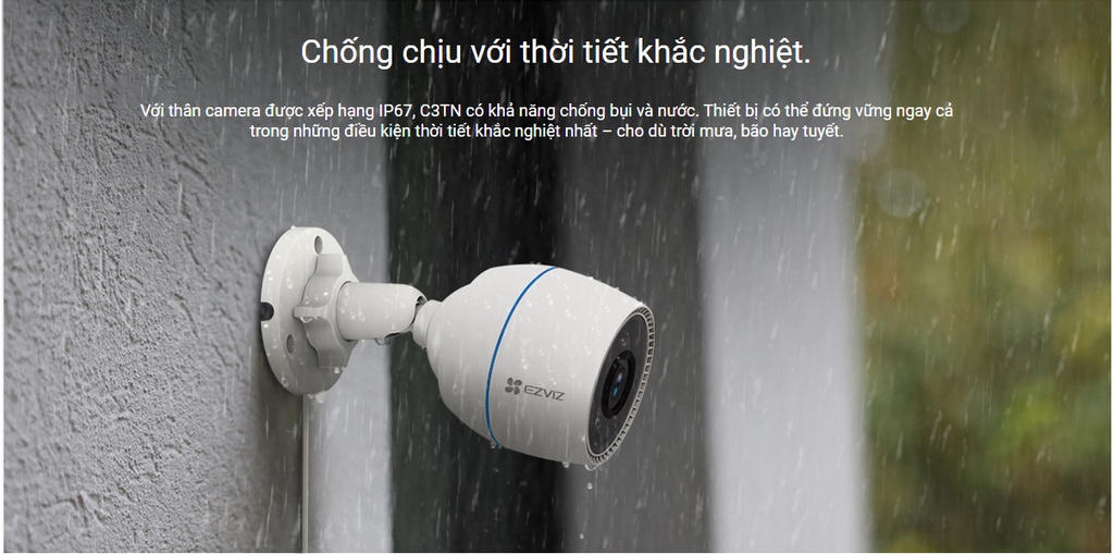 Mô tả camera ip wifi ngoài trời ezviz c3tn / h3c Full HD 1080p 2.0M có mic thu âm BH 2 năm - 5