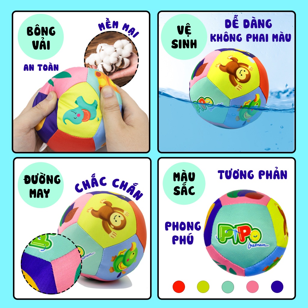Bóng vải PiPoVietnam nhiều màu sắc