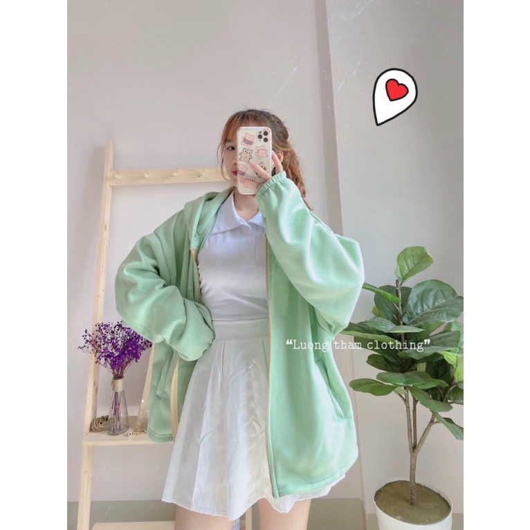 [HCM] ÁO KHOÁC NỈ CARDIGAN NỮ FORM RỘNG Y HÌNH THỜI TRANG TRẺ TRUNG HOT HIT HIYU STORE