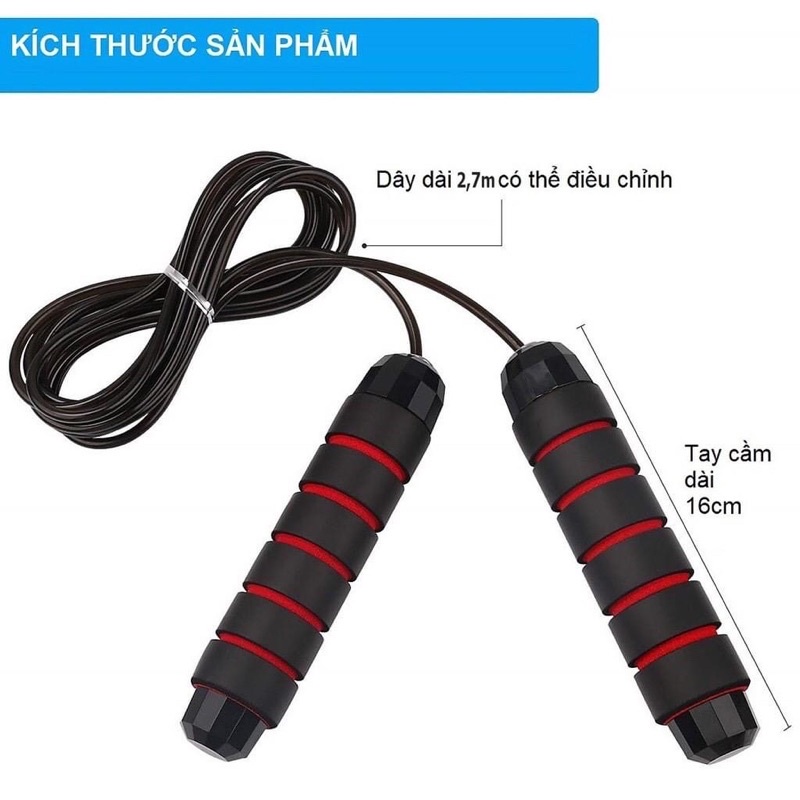 Ảnh Dây nhảy thể thao lõi thép, dây nhảy độ bền cao Rhino J901 chống trượt, độ dài dây tùy chỉnh 4