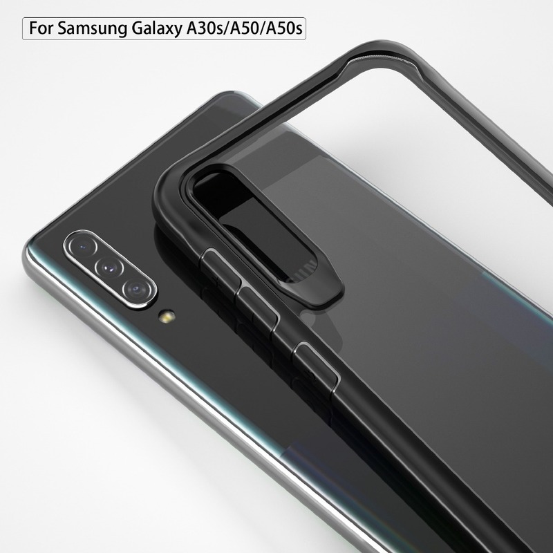 Ốp 2in1 Samsung Galaxy A72 A52 A32 5G A71 A51 A50 A50S A30 A21 M51 M31 S10 Note 10 Lite S20 FE TPU Trong Suốt Giáp Chống Sốc Mềm Bảo Vệ Mặt Sau Trong Suốt