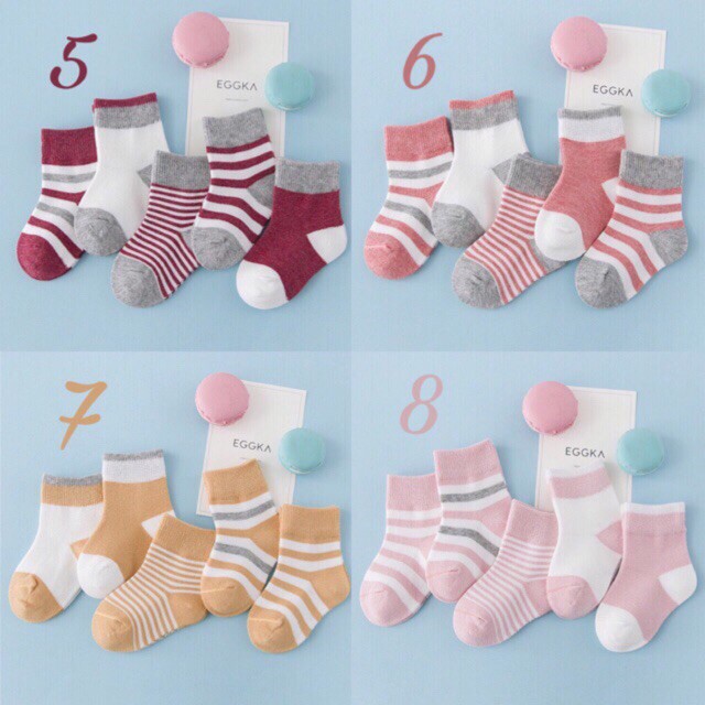 Sỉ/lẻ Tất bé trai bé gái - Set 5 đôi- Hàng xuất