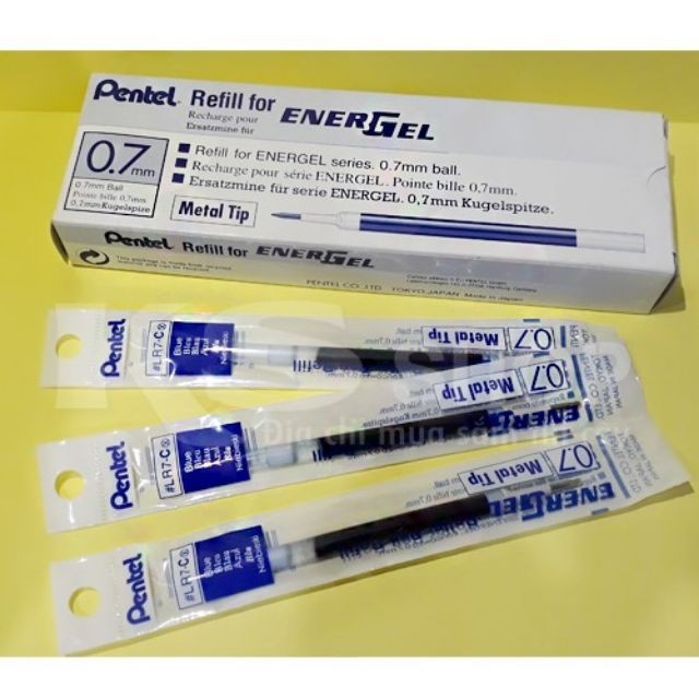 Ruột bút gel Pentel LR7 dùng cho bút BL57 / BL77 Refill Ink | Shopee ...