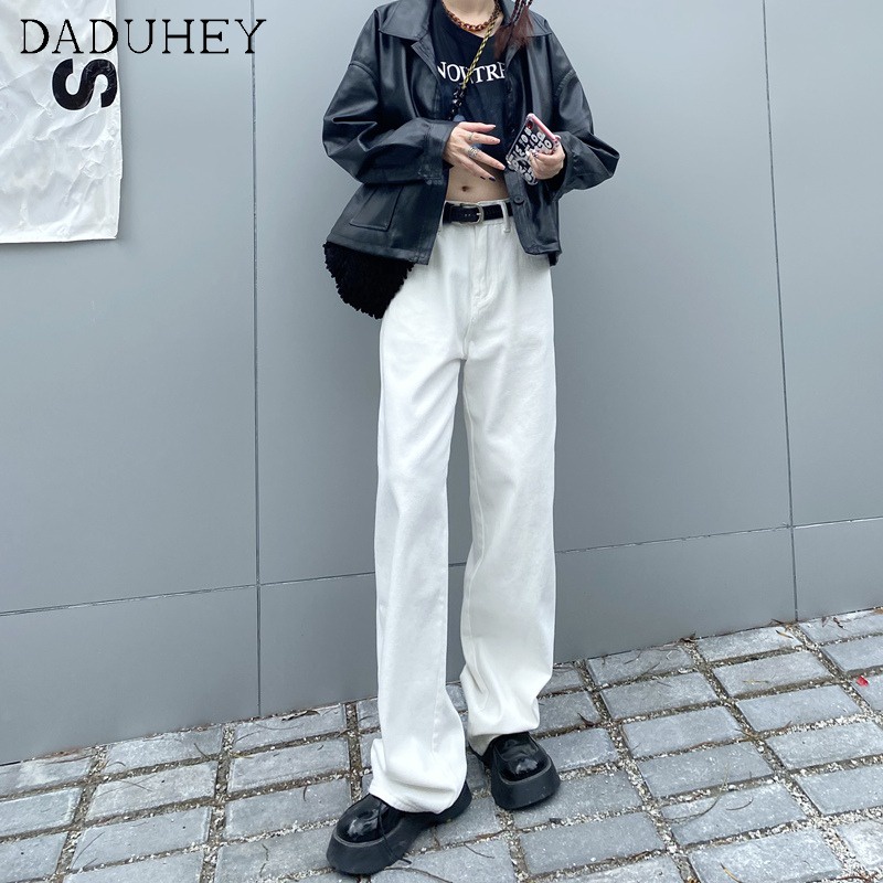 Ảnh Daduhey Quần jean ống rộng có 6 màu dễ phối đồ thời trang phong cách Hàn Quốc 3