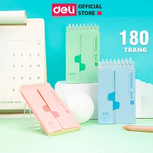 Sổ Học Từ Vựng Deli Sổ Tay Học Ngoại Ngữ Tiếng Anh Hàn Trung 180 Trang Word List Flash Card Ghi Chú Nhỏ Nhắn Tiện Lợi
