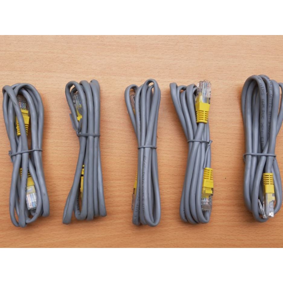 Dây nhảy 1Gbps LAN cáp mạng đúc sẵn 2 đầu RJ45 CAT5E dài 1.2m đến 1.5m ...