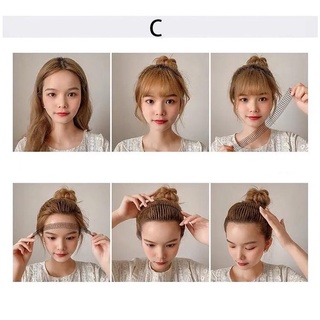 Bờm kẹp xược tóc con sau gáy, trước trán gọn gàng tiện lợi Hamin