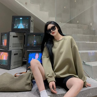 HIIXIIVI Áo sweater Mỏng Tay Dài Cổ Tròn Dáng Rộng Thời Trang Mùa Thu Hàn Quốc 2022