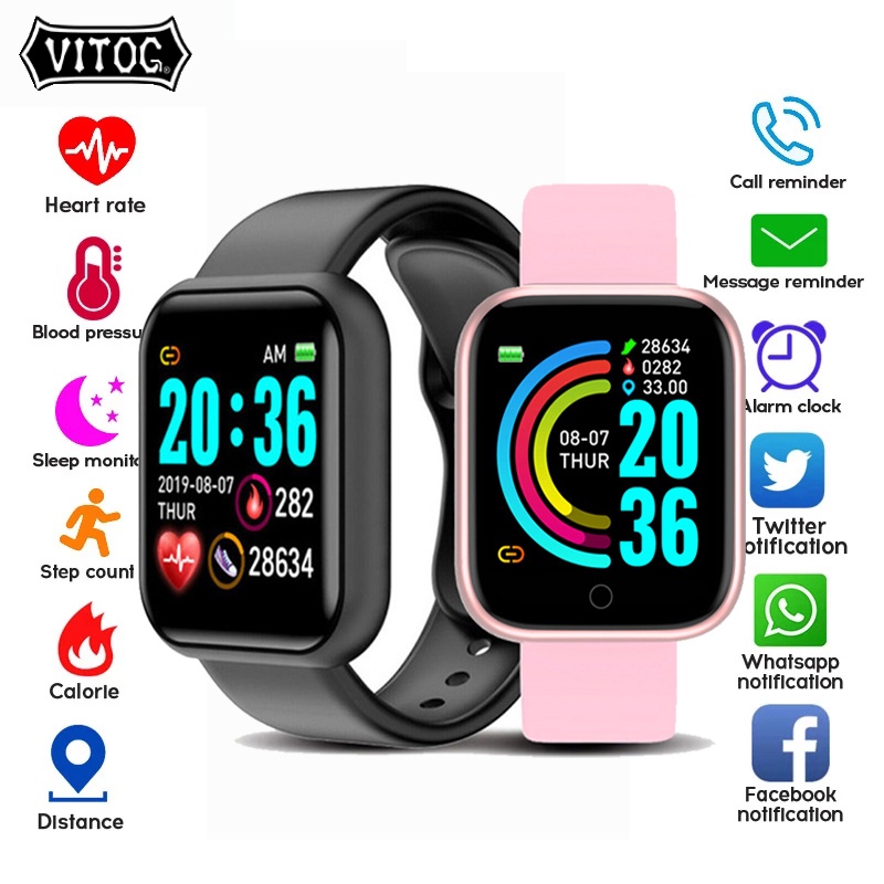 Ảnh Đồng hồ thông minh VITOG Y68 thích hợp cho iOs Android 1