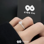[HCM Hỏa Tốc] Nhẫn bạc nữ 925 KYDOPAL nữ đính đá đơn giản cá tính trang sức bạc Ý cao cấp ổ cao - 9N25 — ảnh 7