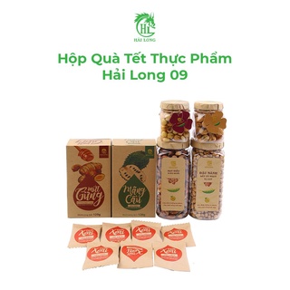 Hộp Quà Tết Dinh Dưỡng Set 09- Đậu, Hạt Dinh Dưỡng & Trái Cây Sấy Tự Nhiên Phù Hợp Biếu Tặng, Đãi Khách | Hải Long Food