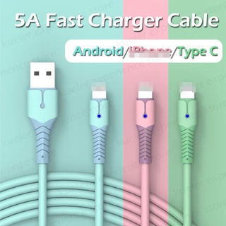 Dây Cáp Sạc Nhanh 5A Bằng Silicon Lỏng Cổng Micro USB Loại C (0.25m/1m/2m) Chuyên Dụng
