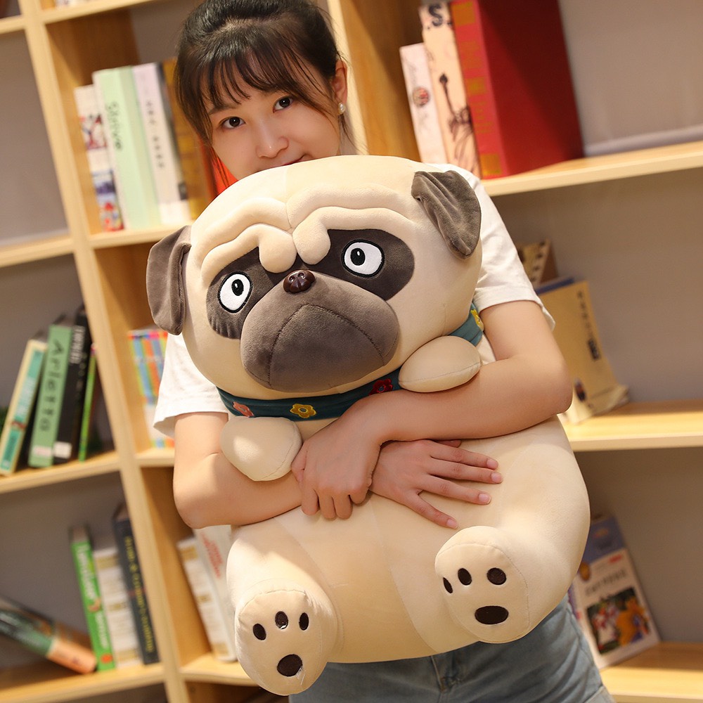 Gấu Bông Chó Mặt Xệ Chó Pug Dáng Ngồi Dễ Thương Size 30cm 40cm 50cm - Babi mama - G74