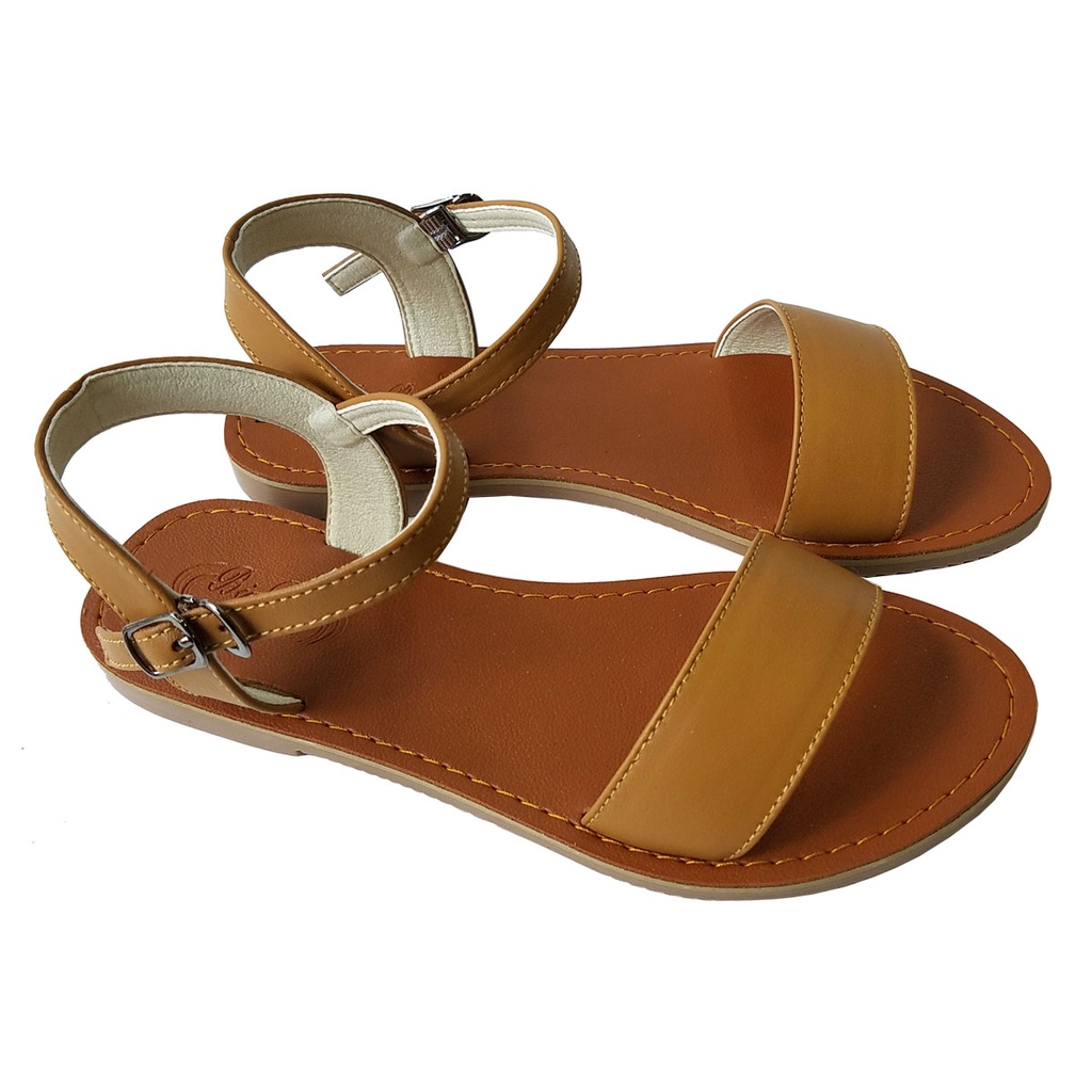 Giày Sandal Nữ Da Bò Thật BIGGBEN Cao Cấp HKD573
