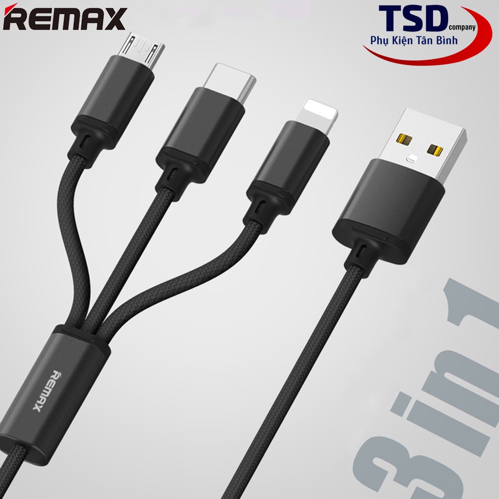 Cáp Sạc Đa Năng 3 Đầu Remax RC-131TH Chính Hãng | Shopee Việt Nam