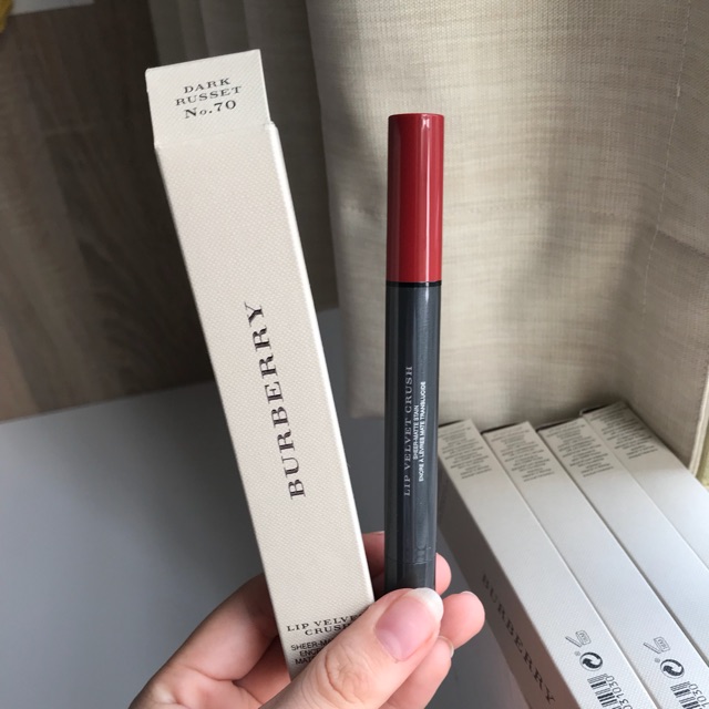 Son burberry lip velvet crush 70 dark russet Shopee Vi t Nam