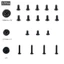 GODD Full Set Vít Mount Bộ Sửa Chữa Thay Thế Cho Switch Controller Game Accs
