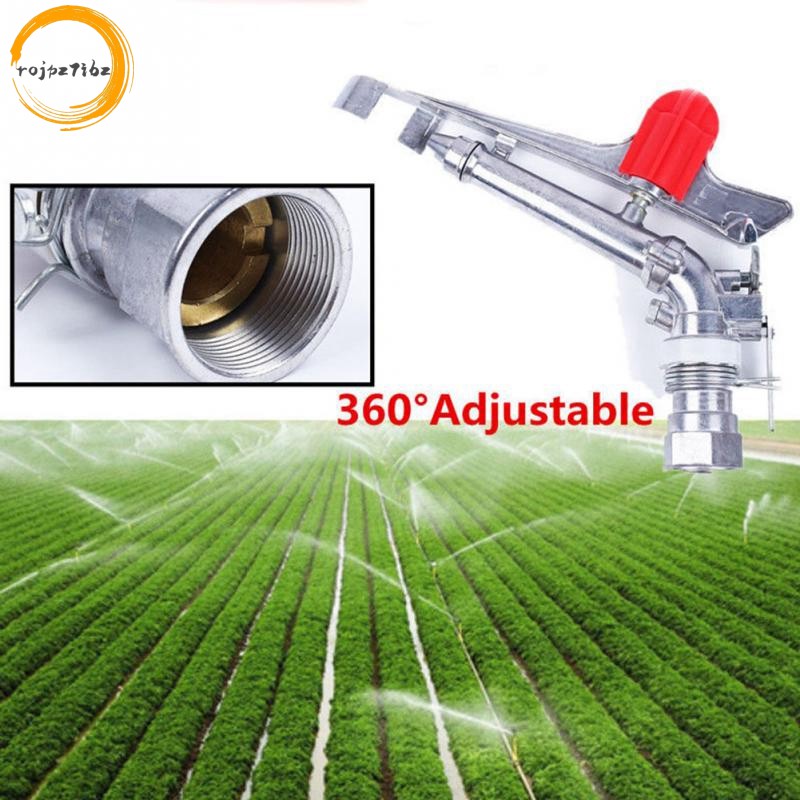 Nước tác động sân vườn 1,5 Inch Hợp kim kẽm bền có thể điều chỉnh 360 độ