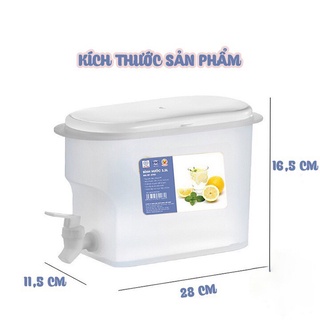 Bình đựng nước 3,5Lít Việt Nhật 6785,Bình có vòi 3,5L đựng nước trà,nước trái cây để trong tủ lạnh tiện lợi đa năng {H}