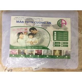 Màn tuyn chống muỗi hiệu quả có full size - mắt lưới tuyn nhỏ, dày dặn - màu trắng