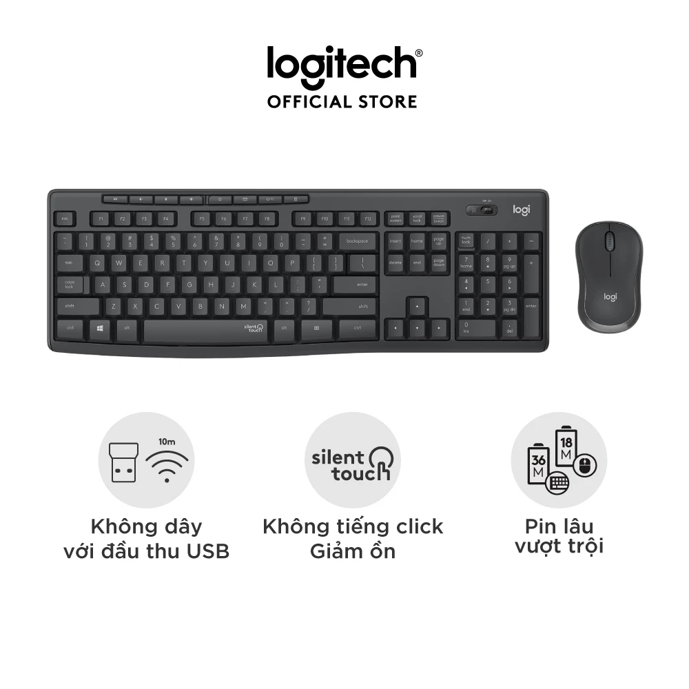 Combo Logitech MK295 Silent