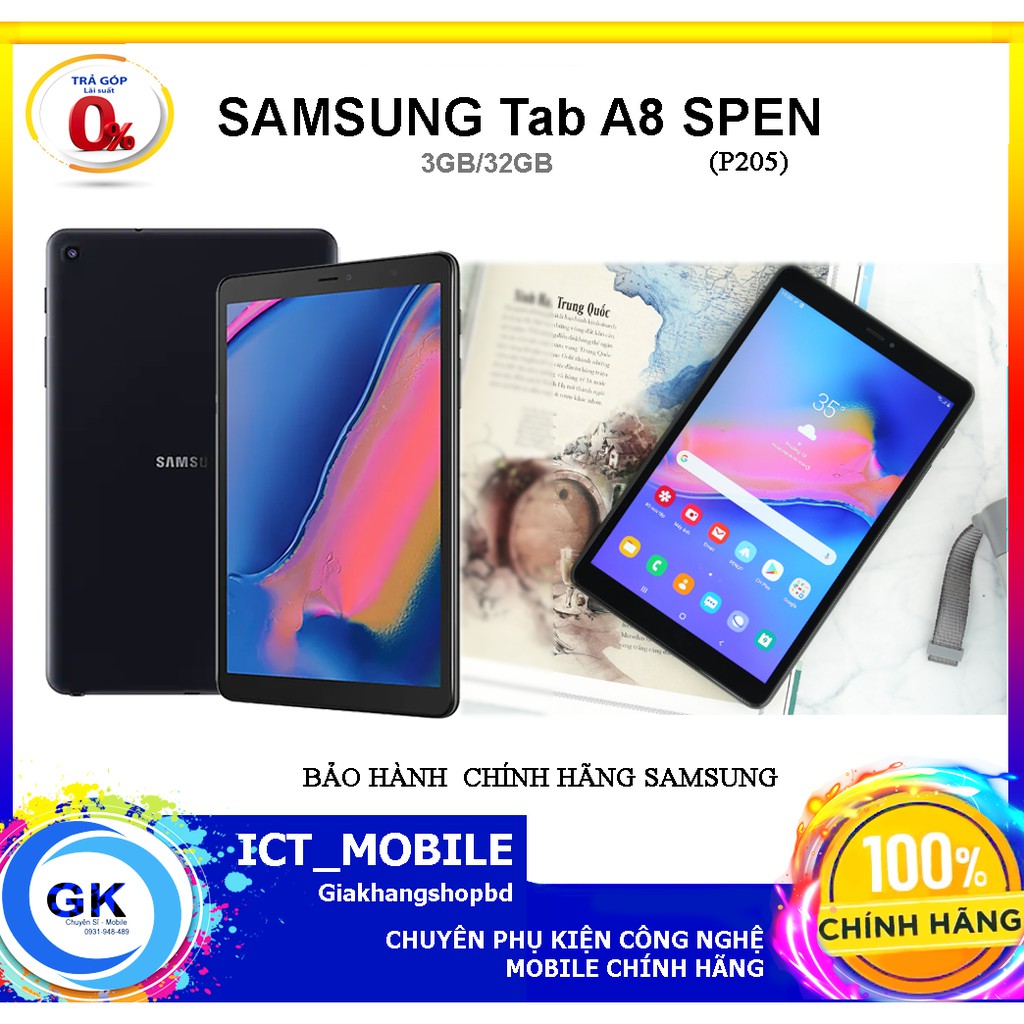 Máy tính bảng Samsung Galaxy Tab with S Pen (P205) & Đã kích Hoạt Hàng Chính Hãng Shopee