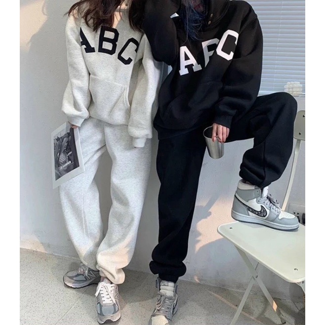 (HCM) ÁO KHOÁC NỈ HODDIES TRÙM ĐẦU - LOGO ABC CỰC HOT , THỜI TRANG UNISEX DÀNH CHO NAM NỮ HIYU FASHION