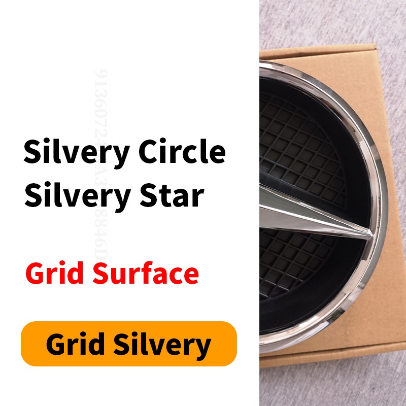 Lưới Tản Nhiệt Logo Huy Hiệu Cho Xe Mercedes W204 W205 W176 Benz A B W245 C E W212 W213 Biểu Tượng G V Vito Viano GLA X156 CLA C117 ML W166 GLK GLC Logo Nướng Ngôi Sao Điều Chỉnh Phụ Kiện