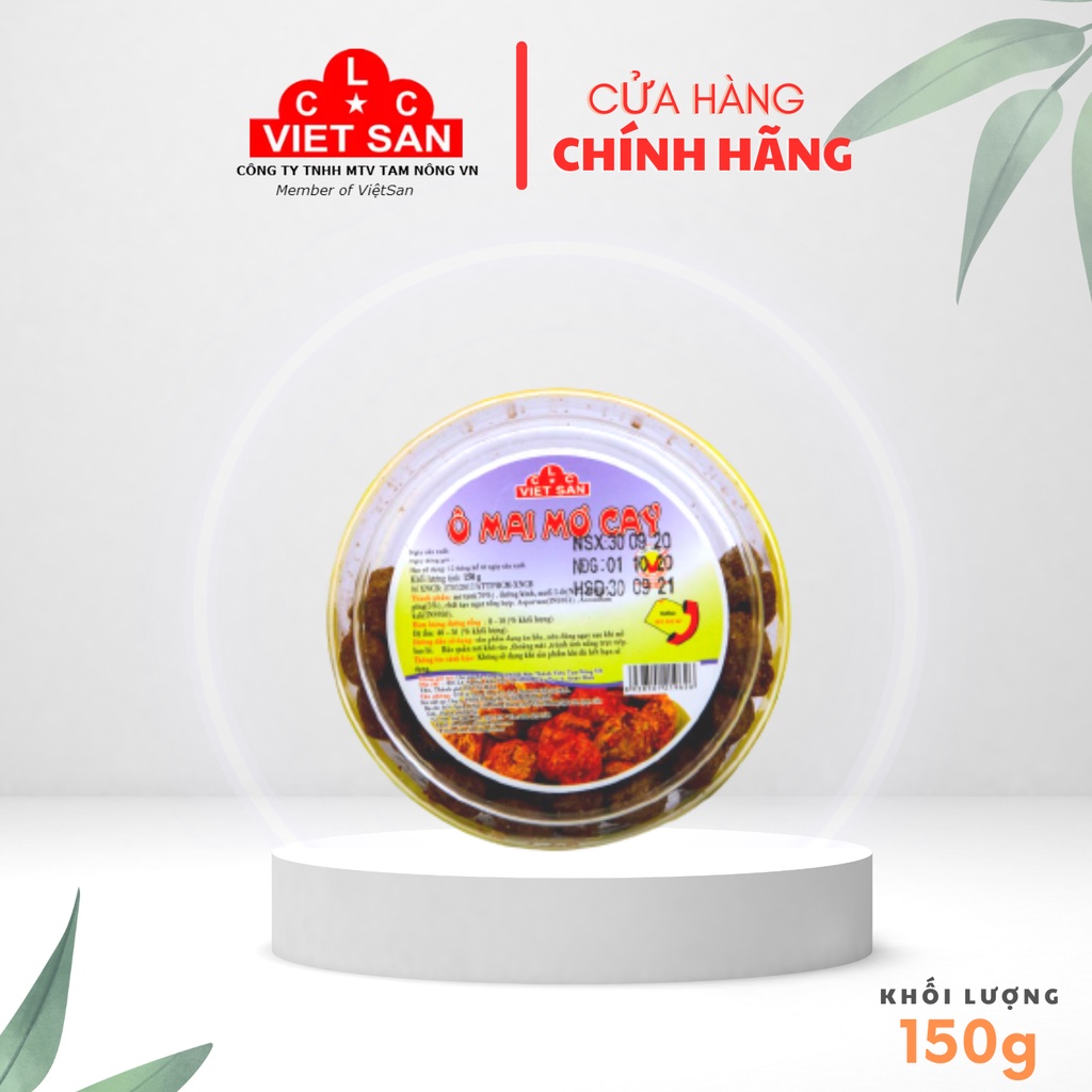 Ô Mai Mơ Cay Việt San 150g/280g - Ô Mai Mơ Chua Cay Ăn Vặt Đặc Sản Hà Nội