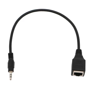 BTM 12in 3 5mm 1 8 Stereo Nam Cắm Sang RJ45 Nữ Ổ Cắm Ethernet Adapter Cáp