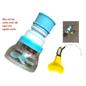 Đầu vòi lọc nước mini có thiết kế cánh quạt làm tăng áp lực nước và lọc sạch hơn rất tiện ích cho