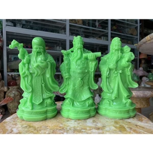 Tượng Tam Đa Phúc Lộc Thọ Đá Đúc 20cm – Quà Tặng Phong Thủy May Mắn, Trang Trí Sang Trọng