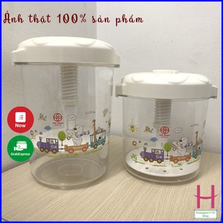 Bình muối dưa cà nhựa Việt Nhật trong suốt tiện dụng { H }