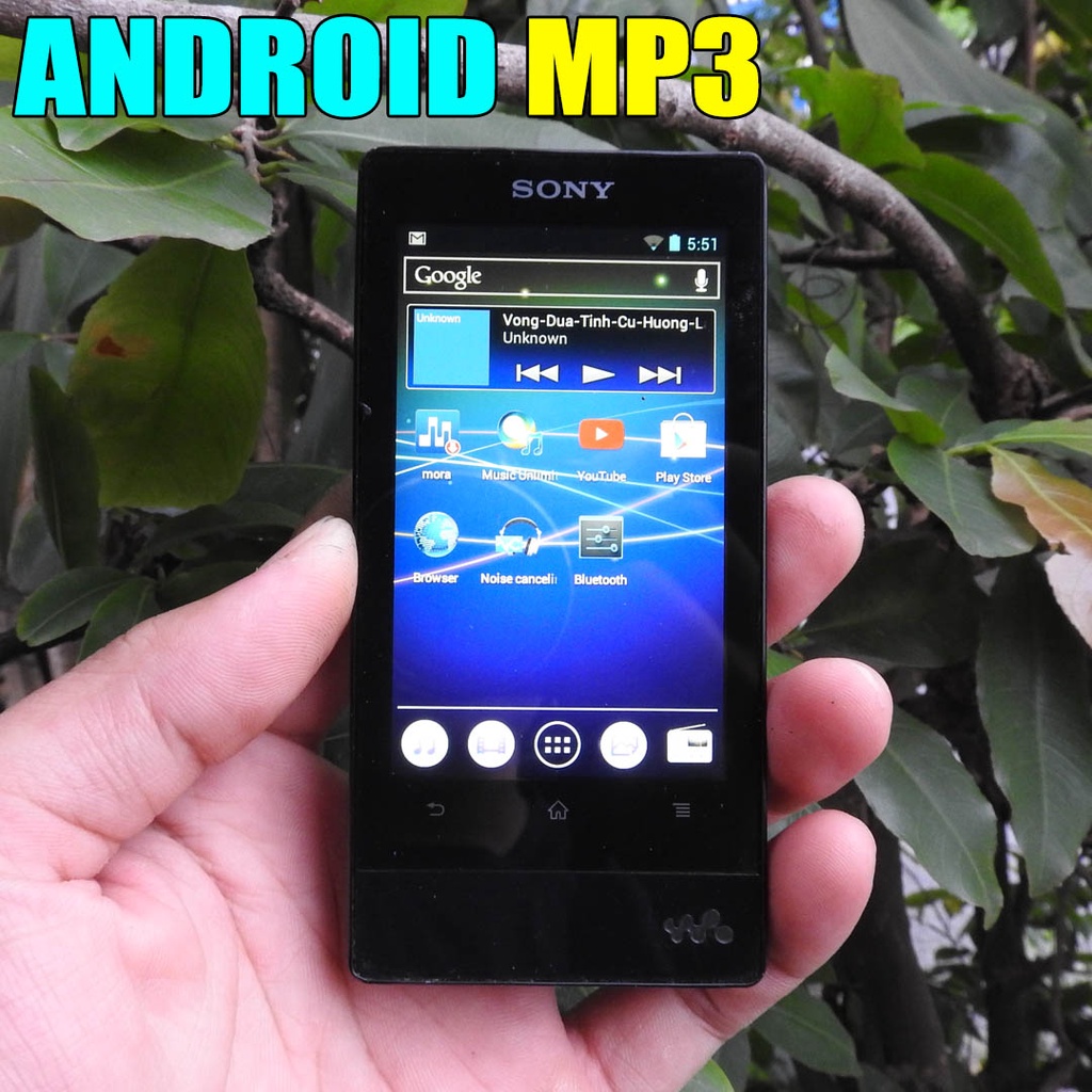 Máy nghe nhạc MP3 Sony NW-F805 dung lượng 16GB có loa ngoài máy chạy  Android cảm ứng vỏ kim loại