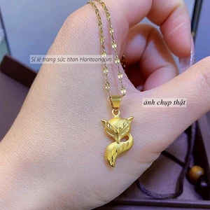 Dây chuyền hồ ly chất liệu titan không gỉ thiết kế thời trang quyến rũ trang sức titan cao cấp