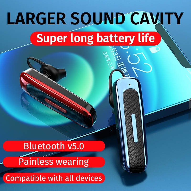 Ảnh Tai nghe không dây Vitog đeo một bên tai Bluetooth 5.1 phát nhạc trong 20 giờ 3
