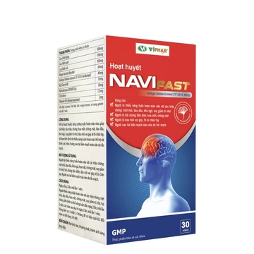 HOẠT HUYẾT NAVI FAST: GIÚP BỔ NÃO; TĂNG CƯỜNG TRÍ NHỚ; NGỦ NGON; RỐI LOẠN TIỀN ĐÌNH; PHÒNG NGỪA TAI BIẾN MẠCH