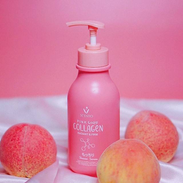 Ảnh Sữa tắm dưỡng sáng và săn chắc da Scentio Pink Collagen Radiant & Firm Shower Serum 350ml 2