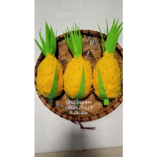 Quả dứa mô hình làm bằng vải dạ nhồi bông làm đồ chơi cho trẻ em hoặc đồ dùng mầm non
