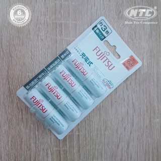 Vỉ 4 viên AA Fujitsu 1900mAh made in JAPAN - nội địa Nhật Bản (trắng)