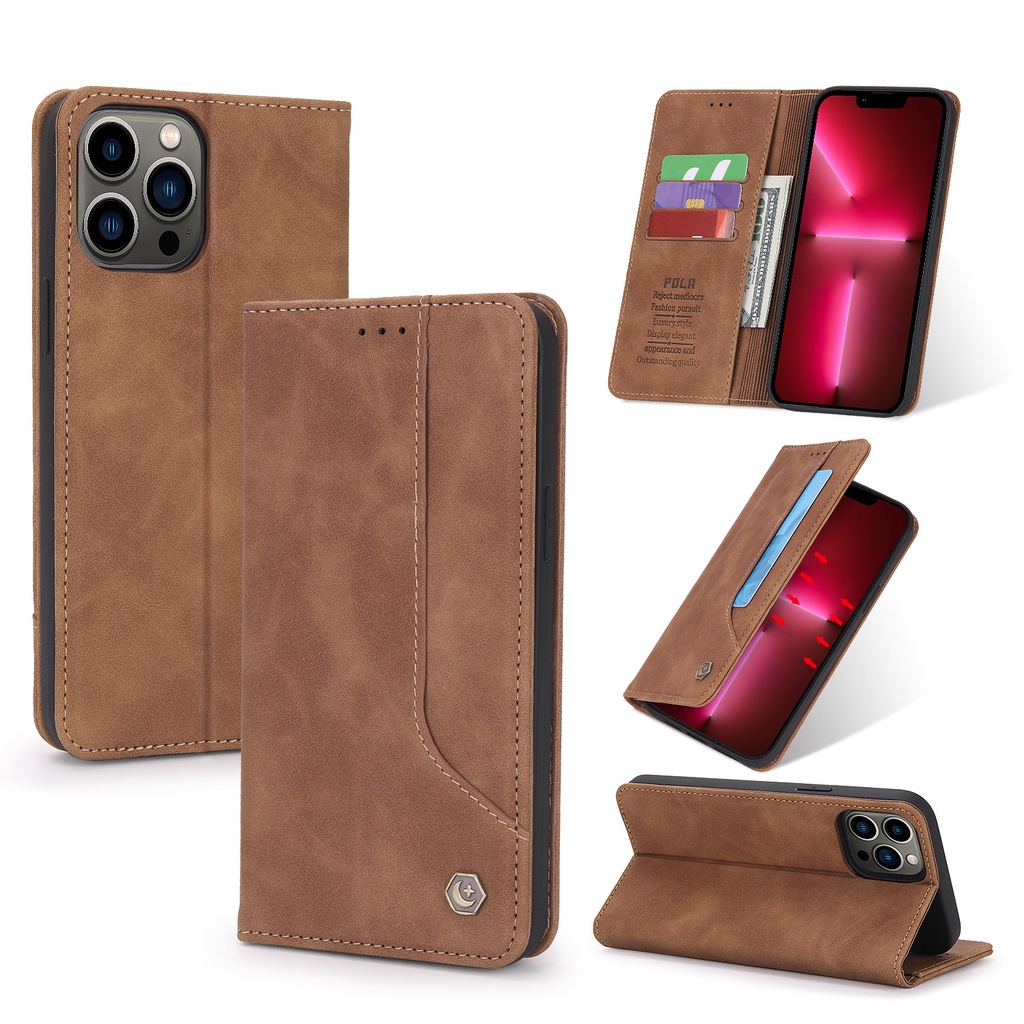 Ốp Lưng Điện Thoại Dạng Ví Da Lật Dành Cho iphone 13 12 11 pro max 13Pro 12Pro 13mini 12mini 11pro iphone 13 pro max