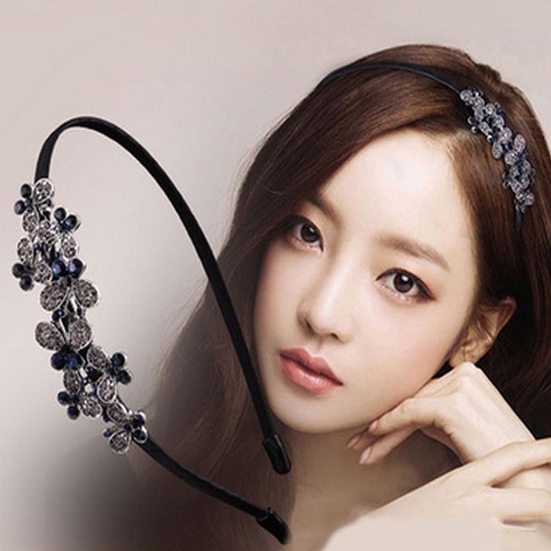 Dasbsug Nữ Thời Trang Cho Kim Cương Giả Cho Đầu Trang Sức Băng Đô Cho Đầu Mảnh Tóc