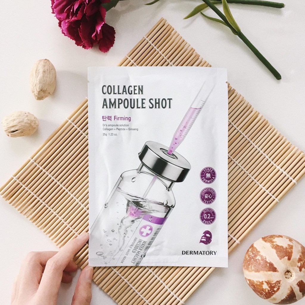 Mặt Nạ Giấy Bổ Sung Collagen Cho Da Dermatory Ampoule Shot Mask