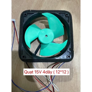 Quạt tủ lạnh xanh 15V 4 dây cao cấp (12*12)